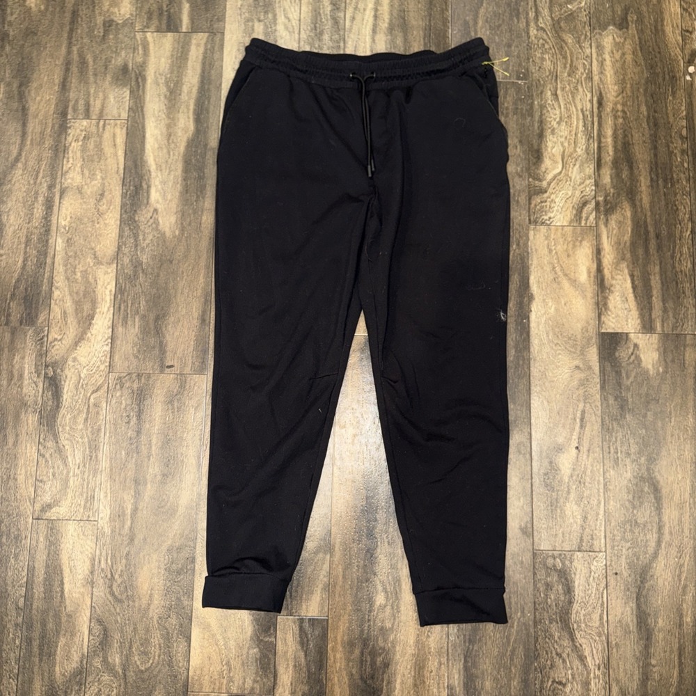 Old Navy Active Go-Dry Jogger Tapered Sweatpants Men's Size L Black Powersoft